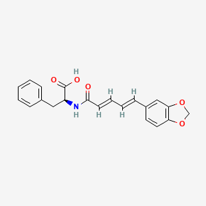 molecular formula C21H19NO5 B12728410 N-Piperoylphenylalanine CAS No. 90778-84-0
