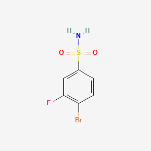 molecular formula C6H5BrFNO2S B1272842 4-Bromo-3-fluorobenzenesulfonamide CAS No. 263349-73-1