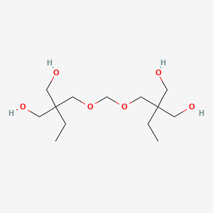 molecular formula C13H28O6 B12728421 2,2'-(Methylenebis(oxymethylene))bis(2-ethyl-1,3-propanediol) CAS No. 93983-16-5