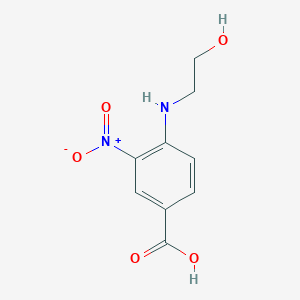 molecular formula C9H10N2O5 B1272849 4-[(2-Hydroxyethyl)amino]-3-nitrobenzoic acid CAS No. 59320-14-8