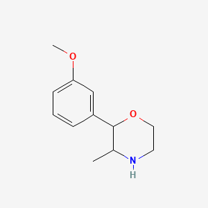 molecular formula C12H17NO2 B12728515 3-Methoxyphenmetrazine CAS No. 1350768-49-8