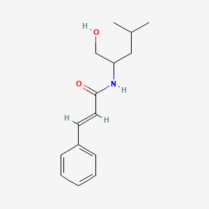 molecular formula C15H21NO2 B12728526 N-Cinnamyl-D,L-leucinol CAS No. 127750-61-2