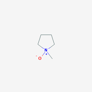 molecular formula C5H11NO B12728542 Pyrrolidine, 1-methyl-, 1-oxide CAS No. 7529-17-1