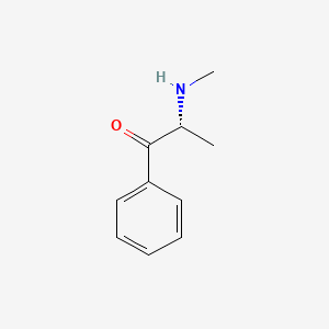 molecular formula C10H13NO B12728548 (+)-Methcathinone CAS No. 160977-88-8