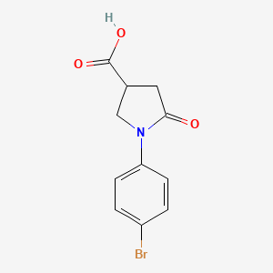 B1272855 1-(4-Bromophenyl)-5-oxopyrrolidine-3-carboxylic acid CAS No. 91348-51-5