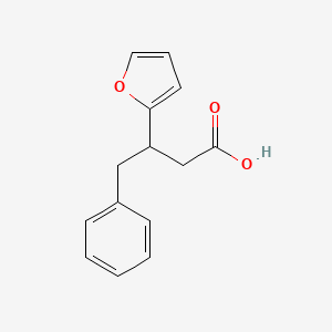 molecular formula C14H14O3 B1272856 3-(Furan-2-yl)-4-phenylbutanoic acid CAS No. 92190-42-6