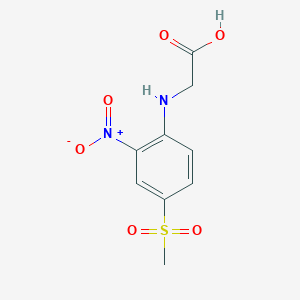 B1272859 {[4-(Methylsulfonyl)-2-nitrophenyl]amino}acetic acid CAS No. 90558-40-0