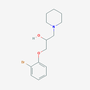 molecular formula C14H20BrNO2 B1272861 1-(2-溴苯氧基)-3-哌啶-1-基丙烷-2-醇 CAS No. 100794-31-8