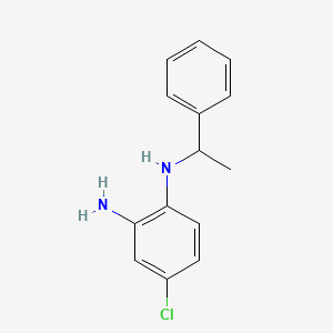 molecular formula C14H15ClN2 B1272869 (2-氨基-4-氯苯基)(1-苯乙基)胺 CAS No. 345991-79-9