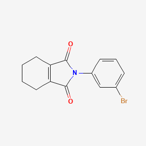 molecular formula C14H12BrNO2 B12728697 1H-Isoindole-1,3(2H)-dione, 2-(3-bromophenyl)-4,5,6,7-tetrahydro- CAS No. 59647-95-9