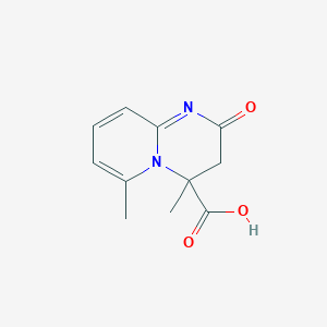 B1272871 4,6-Dimethyl-2-oxo-3,4-dihydro-2H-pyrido[1,2-a]pyrimidine-4-carboxylic acid CAS No. 956783-58-7