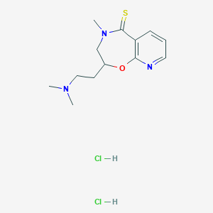 molecular formula C13H21Cl2N3OS B12728711 Rocastine dihydrochloride CAS No. 109914-03-6