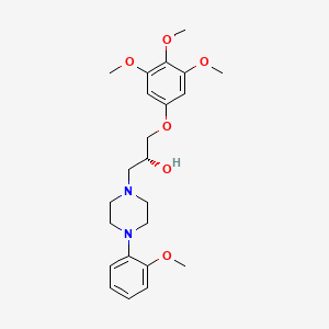 molecular formula C23H32N2O6 B12728771 Enciprazine, (R)- CAS No. 68577-20-8