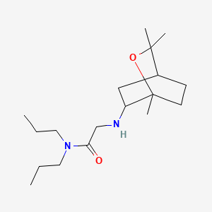 molecular formula C18H34N2O2 B12728798 N,N-Dipropyl-2-(1,8-epoxy-p-menth-2-ylamino)acetamide CAS No. 94376-16-6
