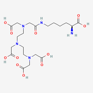 molecular formula C20H35N5O11 B12728809 epsilon-Lysine-pentetate CAS No. 163488-51-5