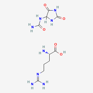molecular formula C10H20N8O5 B12728826 Arginine allantoinate CAS No. 59767-05-4