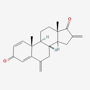 molecular formula C21H24O2 B12728832 6,16-Dimethylideneandrosta-1,4-diene-3,17-dione CAS No. 2130745-60-5