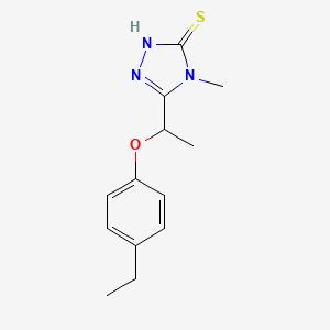 5-[1-(4-ethylphenoxy)ethyl]-4-methyl-4H-1,2,4-triazole-3-thiol