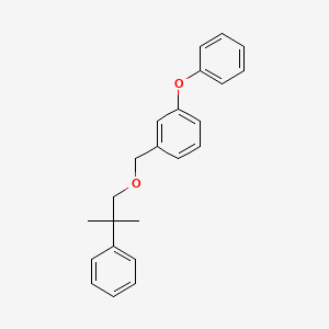 molecular formula C23H24O2 B12728907 Benzene, 1-((2-methyl-2-phenylpropoxy)methyl)-3-phenoxy- CAS No. 80843-59-0