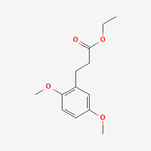 molecular formula C13H18O4 B12728914 Ethyl 2,5-dimethoxyhydrocinnamate CAS No. 72018-06-5