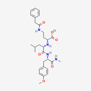 molecular formula C29H40N4O6 B12728918 Collagenase inhibitor CI-1 CAS No. 96134-83-7