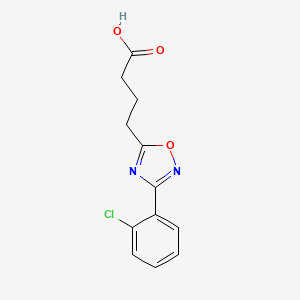 molecular formula C12H11ClN2O3 B1272900 4-[3-(2-chlorophenyl)-1,2,4-oxadiazol-5-yl]butanoic Acid CAS No. 827014-22-2
