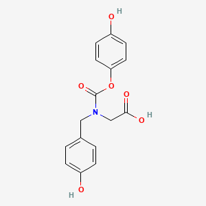 molecular formula C16H15NO6 B12729075 Muraglitazar metabolite M21 CAS No. 886984-60-7