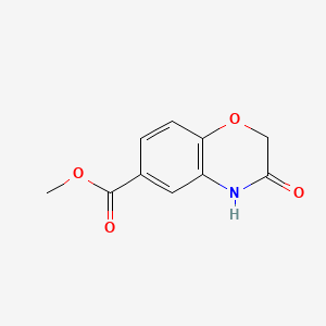 molecular formula C10H9NO4 B1272908 methyl 3-oxo-3,4-dihydro-2H-1,4-benzoxazine-6-carboxylate CAS No. 202195-67-3
