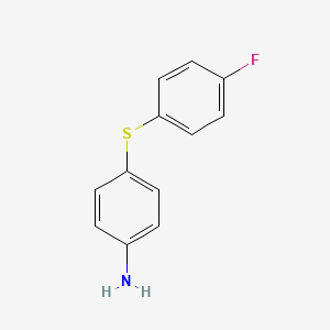 molecular formula C12H10FNS B1272913 4-[(4-Fluorophenyl)sulfanyl]aniline CAS No. 24900-69-4