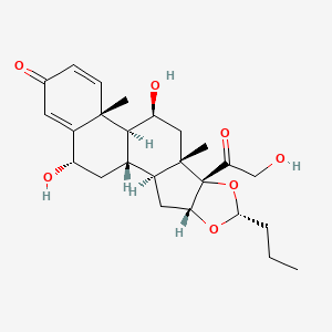 molecular formula C25H34O7 B12729166 6alpha-Hydroxydexbudesonide CAS No. 93861-54-2