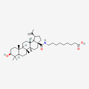 molecular formula C39H65NO4 B12729236 N-(3beta-Hydroxylup-20(29)-en-28-oyl)-9-aminonononanoic acid CAS No. 174740-43-3