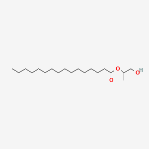 molecular formula C19H38O3 B12729248 Propylene glycol 2-palmitate CAS No. 5384-25-8