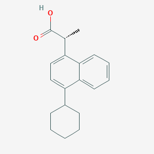 molecular formula C19H22O2 B12729287 (R)-vedaprofen CAS No. 242815-86-7