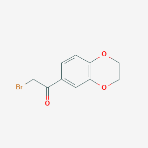 B1272939 2-Bromo-1-(2,3-dihydro-1,4-benzodioxin-6-yl)ethan-1-one CAS No. 4629-54-3
