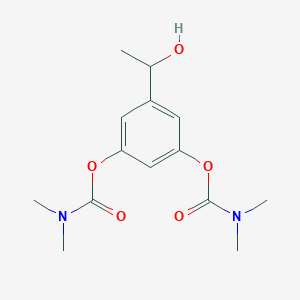 molecular formula C14H20N2O5 B127294 5-Des[2-(tert-butylamino)] Bambuterol-5-ethanol CAS No. 112935-93-0