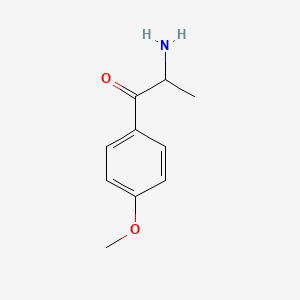 molecular formula C10H13NO2 B12729409 1-Propanone, 2-amino-1-(4-methoxyphenyl)- CAS No. 80096-48-6