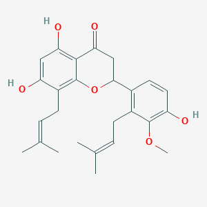 molecular formula C26H30O6 B12729413 Antiarone G CAS No. 130756-20-6