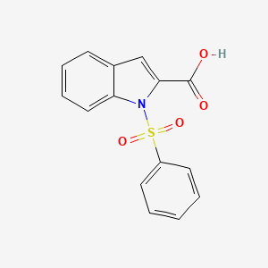 molecular formula C15H11NO4S B1272944 1-(Phenylsulfonyl)-1H-indole-2-carboxylic acid CAS No. 40899-93-2