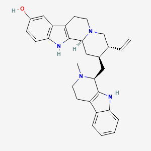 molecular formula C30H34N4O B12729446 10-Hydroxyusambarine CAS No. 42814-43-7