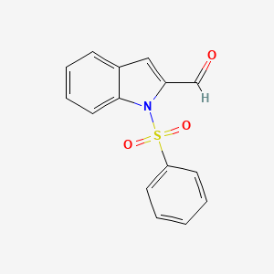 molecular formula C15H11NO3S B1272945 1-(Phenylsulfonyl)-1H-indole-2-carbaldehyde CAS No. 80360-23-2