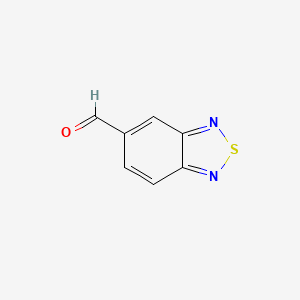molecular formula C7H4N2OS B1272956 2,1,3-Benzothiadiazole-5-carbaldehyde CAS No. 71605-72-6