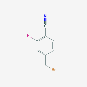 molecular formula C8H5BrFN B1272964 4-(Bromomethyl)-2-fluorobenzonitrile CAS No. 222978-03-2