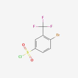 molecular formula C7H3BrClF3O2S B1272967 4-Bromo-3-(trifluoromethyl)benzenesulfonyl chloride CAS No. 351003-47-9