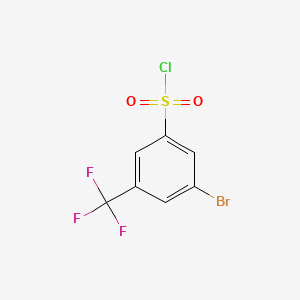 molecular formula C7H3BrClF3O2S B1272968 3-Bromo-5-(trifluoromethyl)benzenesulfonyl chloride CAS No. 351003-46-8