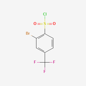 molecular formula C7H3BrClF3O2S B1272969 2-Bromo-4-(trifluoromethyl)benzene-1-sulfonyl chloride CAS No. 54403-98-4
