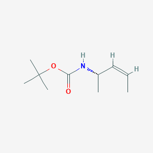 molecular formula C10H19NO2 B127297 Tert-butyl N-[(Z,2S)-pent-3-en-2-yl]carbamate CAS No. 140199-89-9