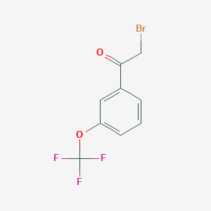 molecular formula C9H6BrF3O2 B1272970 2-Bromo-3'-trifluoromethoxyacetophenone CAS No. 237386-01-5