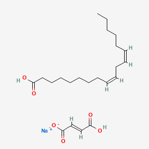 molecular formula C22H35NaO6 B12729770 sodium;(E)-4-hydroxy-4-oxobut-2-enoate;(9Z,12Z)-octadeca-9,12-dienoic acid 