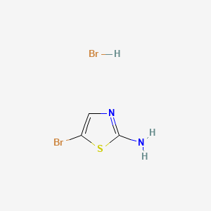 molecular formula C3H4Br2N2S B1273002 2-Amino-5-bromothiazole hydrobromide CAS No. 61296-22-8