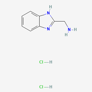 molecular formula C8H11Cl2N3 B1273005 (1H-benzo[d]imidazol-2-yl)methanamine dihydrochloride CAS No. 5993-91-9